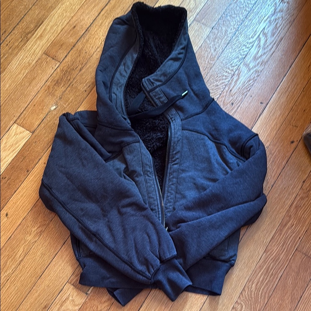 Lululemon Black Hooded Jacket Reversible